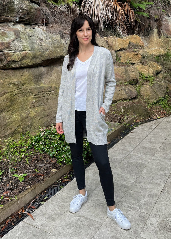 Alpaca Wool Open Cardigan