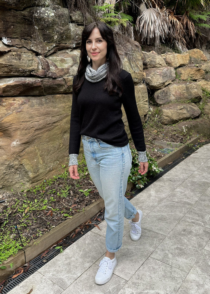 Baby Alpaca Wool Cowlneck Jumper