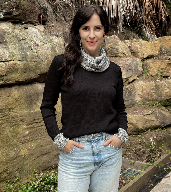 Baby Alpaca Wool Cowlneck Sweater