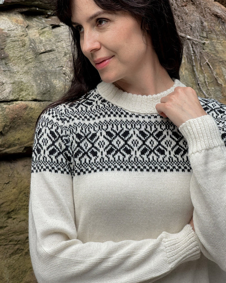 pattern nordic jumper