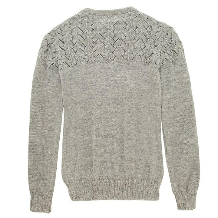 baby alpaca laced jumper back