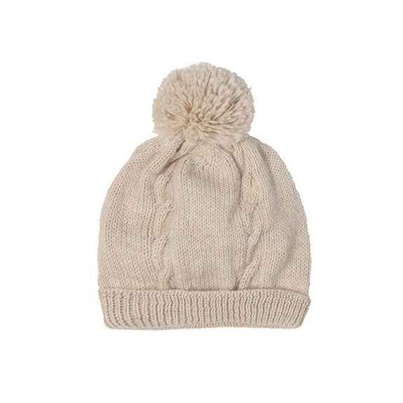 Alpaca Wool | Pom Pom Beanie | Organic Baby Clothing