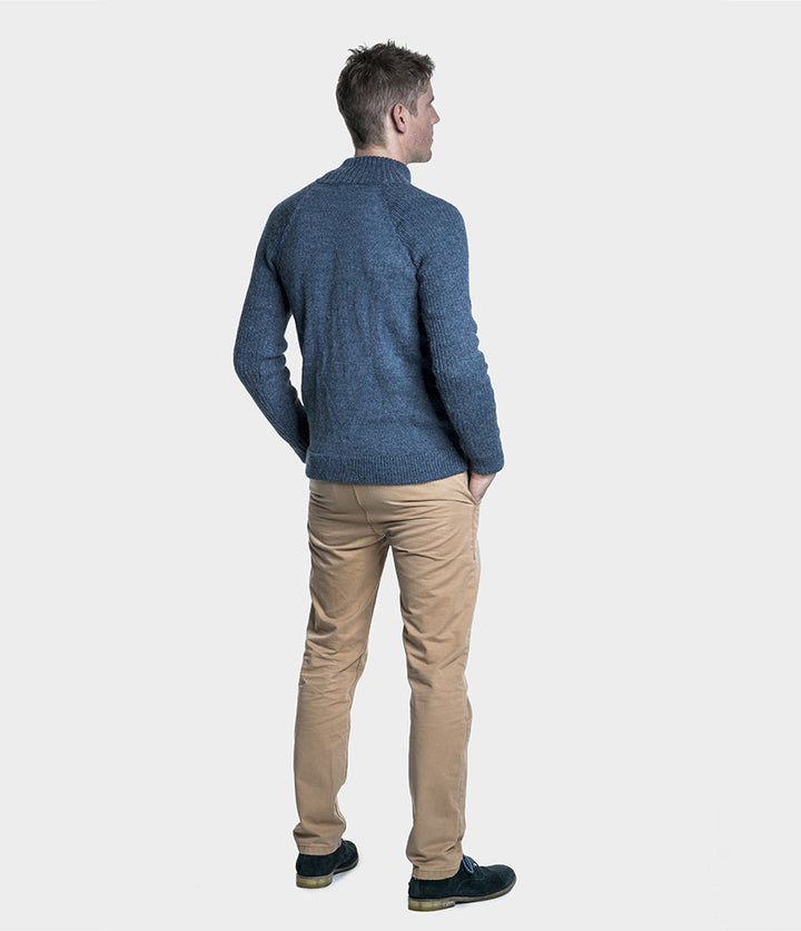 Alpaca Wool | Men Sweaters | Organic Cotton | Gifts for Men - back