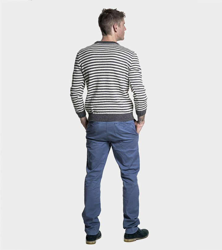 Mens Alpaca Wool Jumper | Organic Clothing handmade by Artisans - Back
