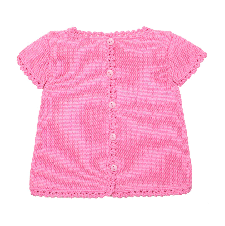 Cotton Top | Organic Baby Clothes | Crochet Clothes for Babies - Light Pink