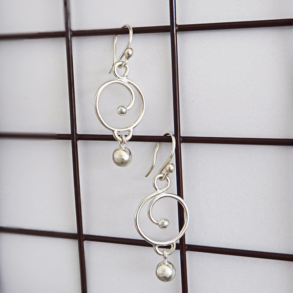 sterling silver dangle earrings