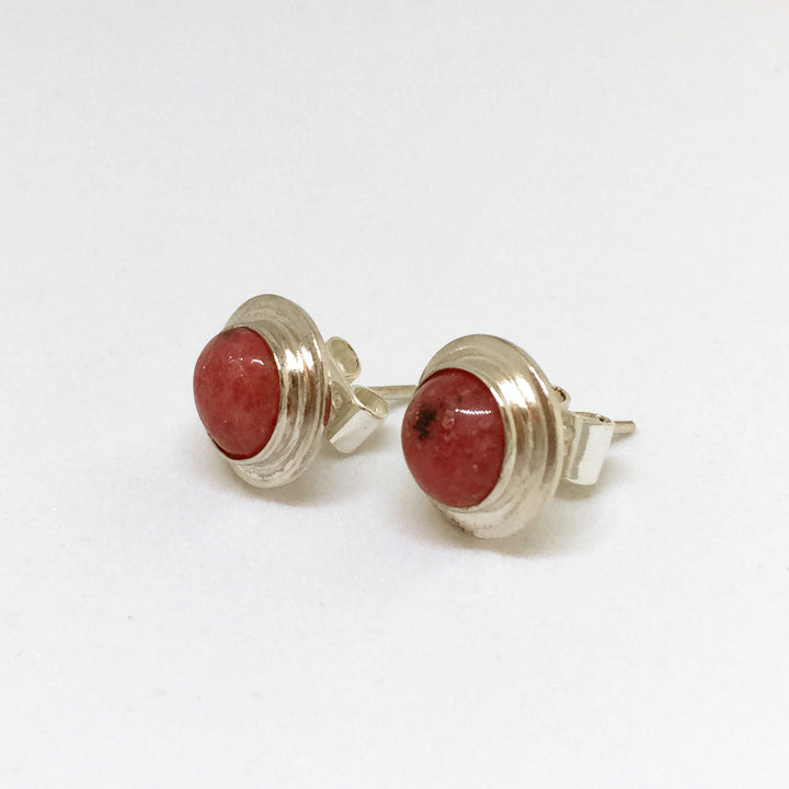 Sterling Silver | Stud Earrings | Handmade Jewellery - Left side