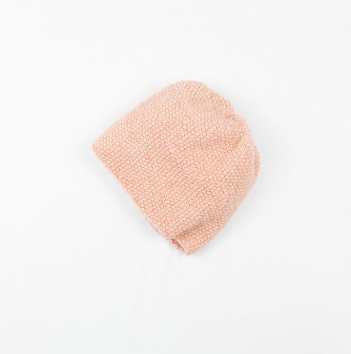 Rose handknitted alpaca beanie