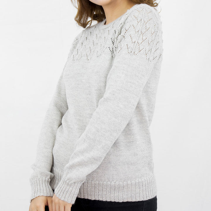 alpaca wool  laced jumper