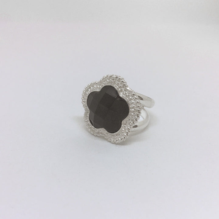 Sterling Silver Rings | Onyx Ring | Handmade Jewellery - left side