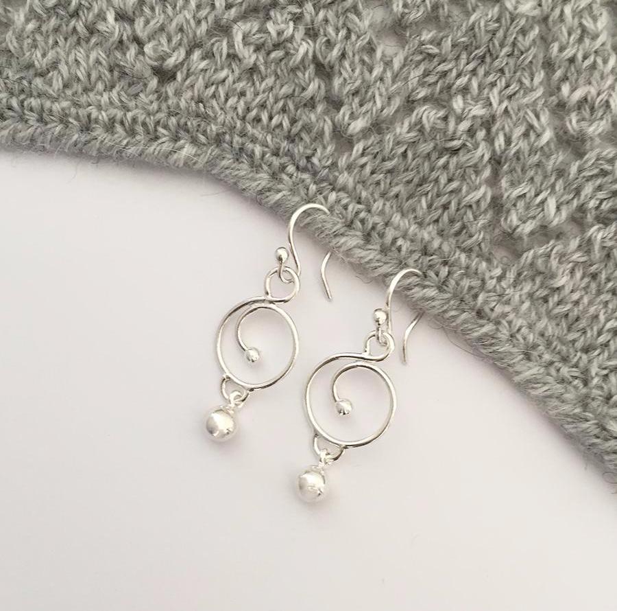 Handmade shop dangle earrings