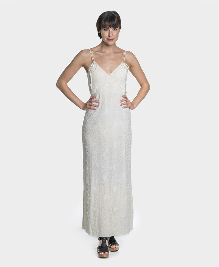 Organic Cotton | Maxi Dress | Organic Clothing - Front on Model