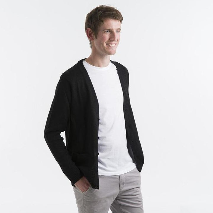 Alpaca Wool | V Neck Cardigan | Cardigans for Men | Alpaca Wool Cardigan for men