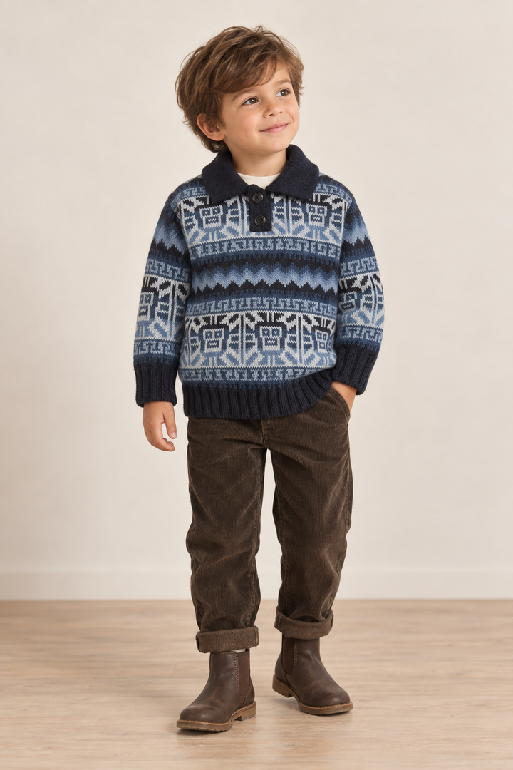 Alpaca Wool Blend Ethnic Sol Jumper