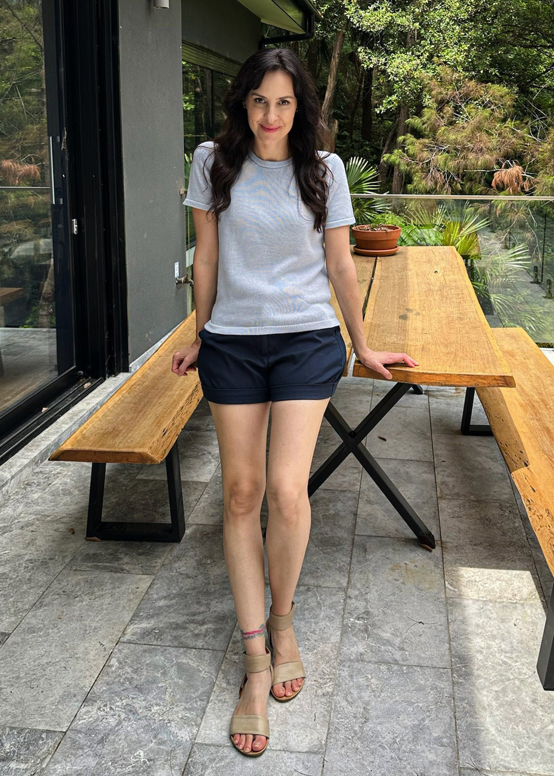 Cotton knitted top summer top 