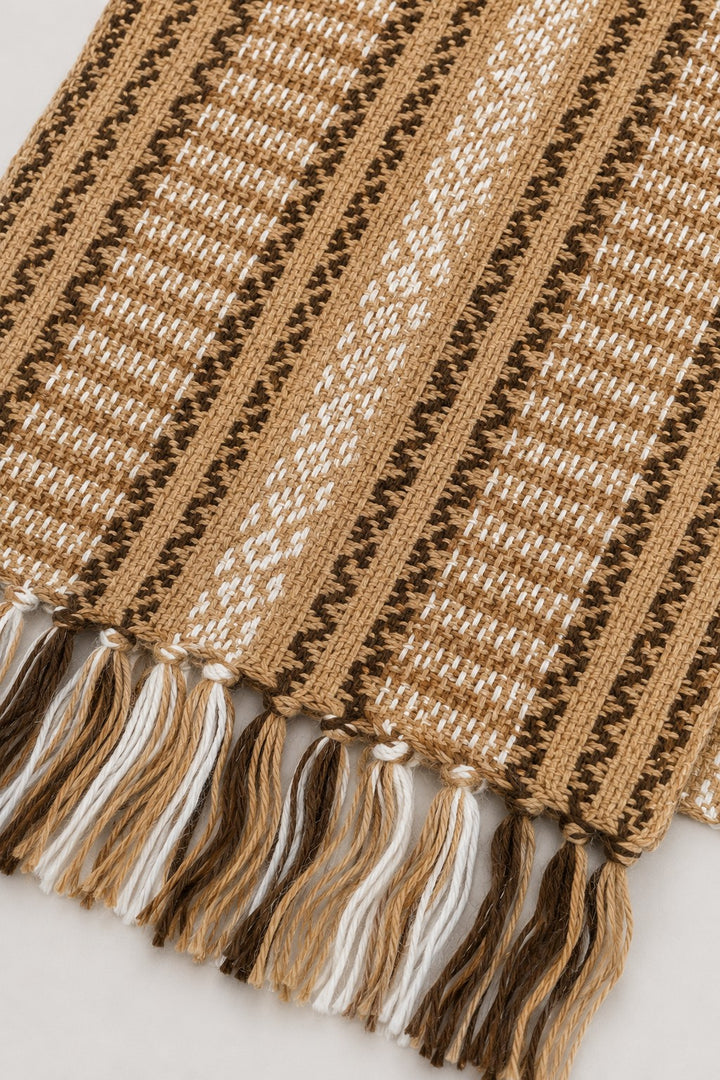 Alpaca Blend Geo Loom Scarf