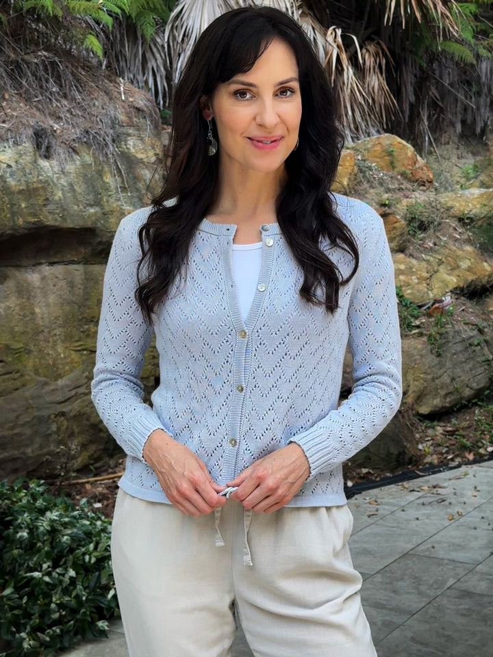 Heart Lace Knit Cardigan