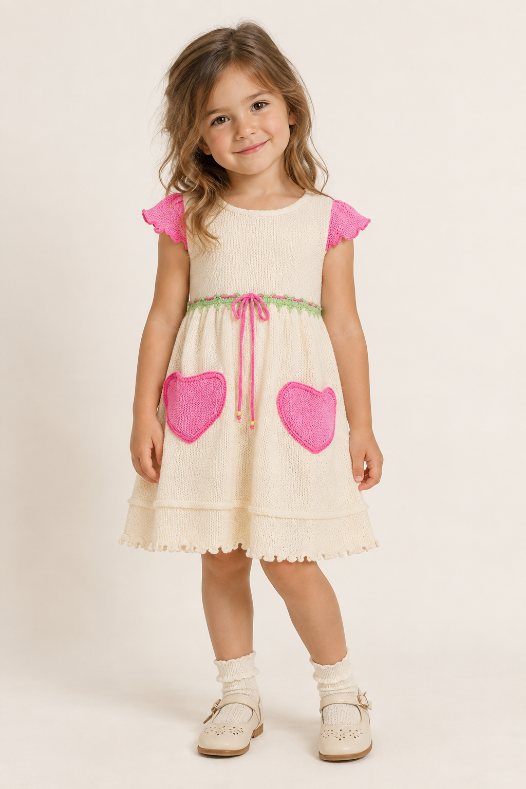 Natural Cotton Heartpocket Dress