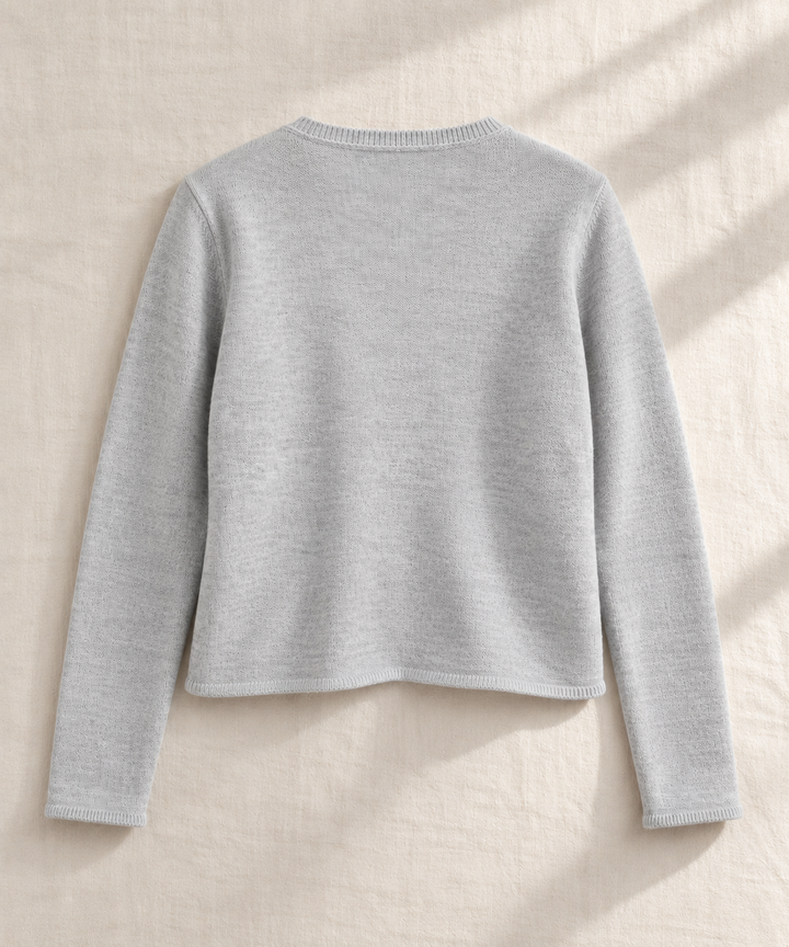 Organic Cotton Blend Minimalist Cardi