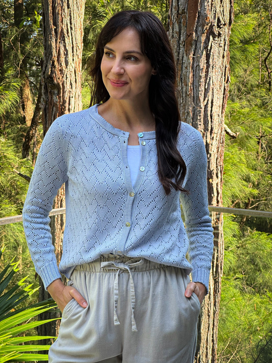 Heart Lace Knit Cardigan