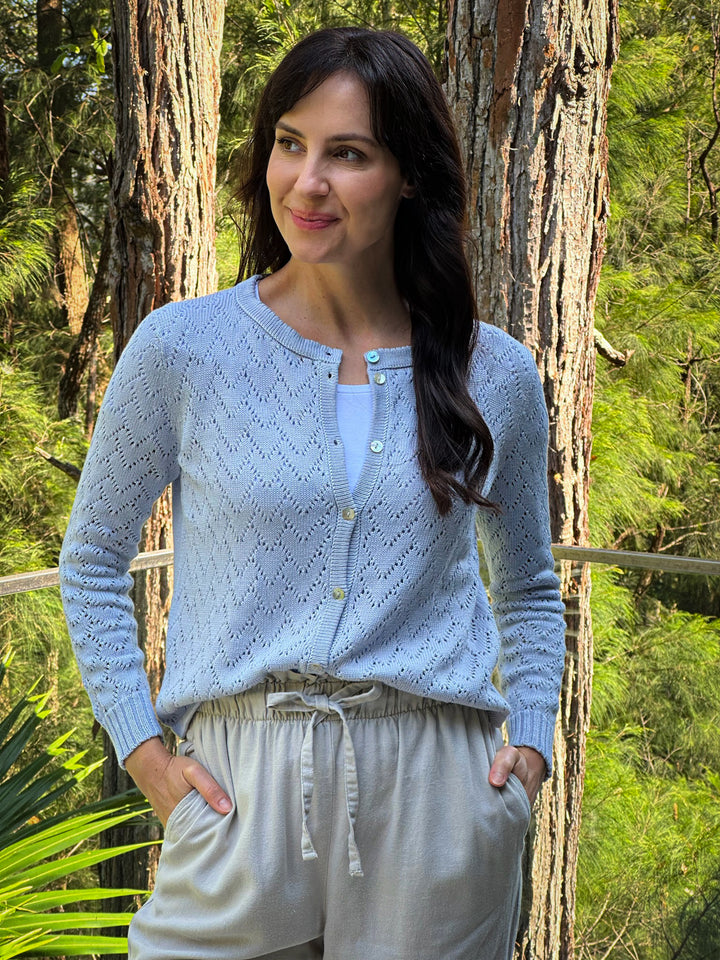 Heart Lace Knit Cardigan