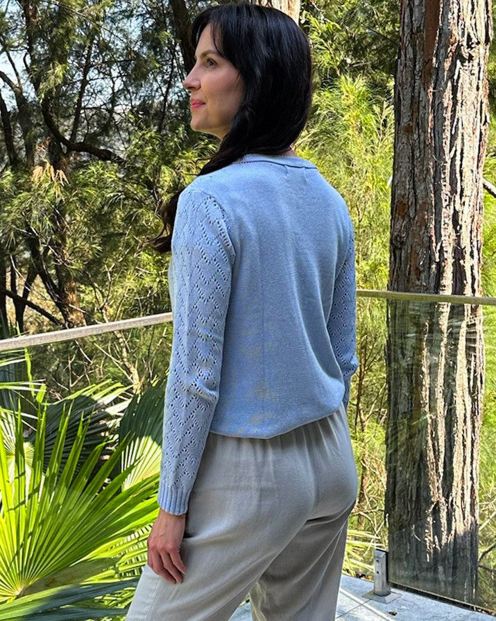 Heart Lace Knit Cardigan