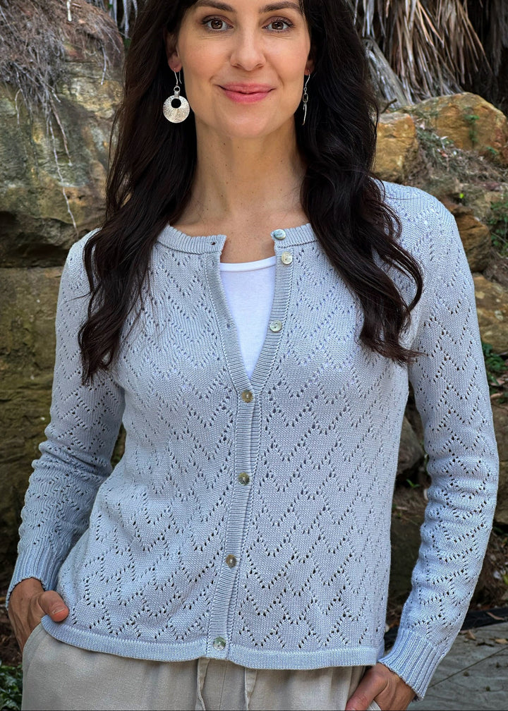 Heart Lace Knit Cardigan