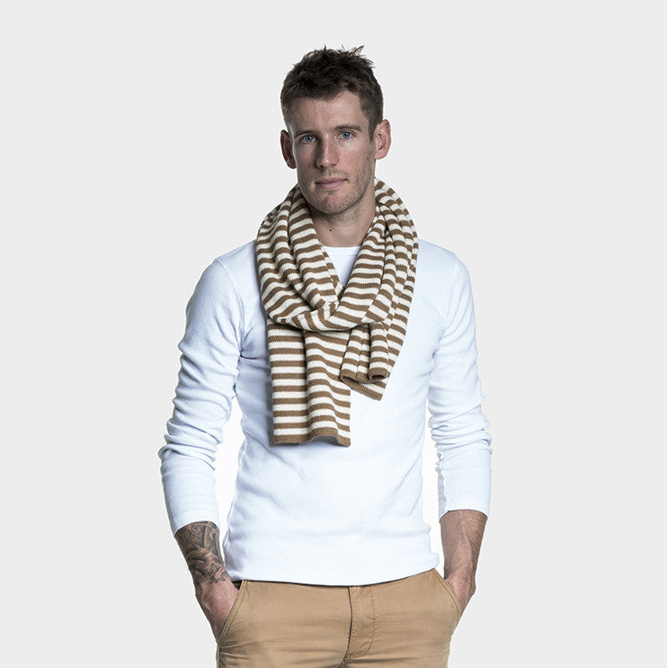 Alpaca Wool | Men Scarf | Handmade Accessories | Organic Clothing
