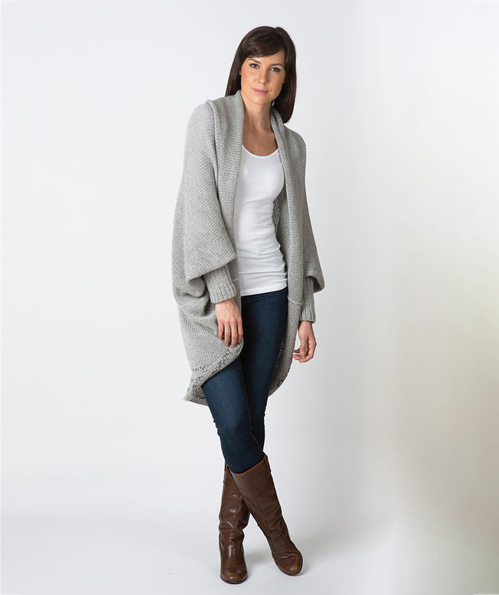 oversized alpaca cardigan