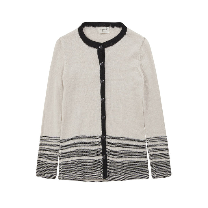 Alpaca Wool | Women's Cardigan | Organic Clothing - Front