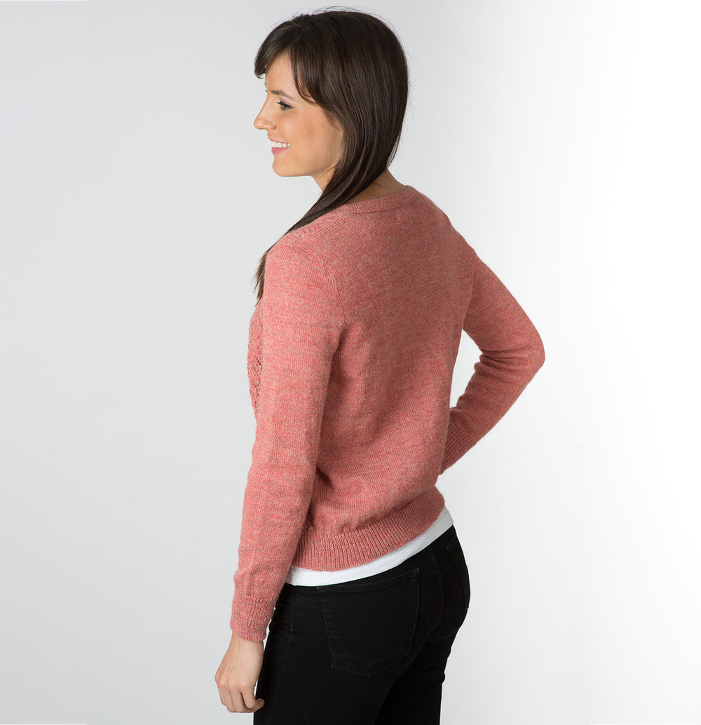 Alpaca Wool | Lace Cardigan | Ladies Cardigans | Organic Clothing - Back