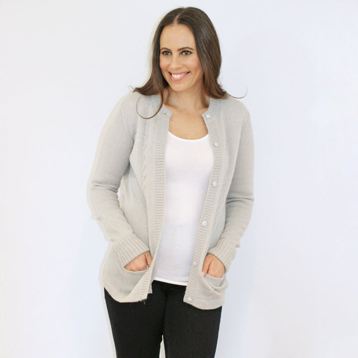 Alpaca Wool | Vintage Cardigan with Pockets | Cardigan for Women 