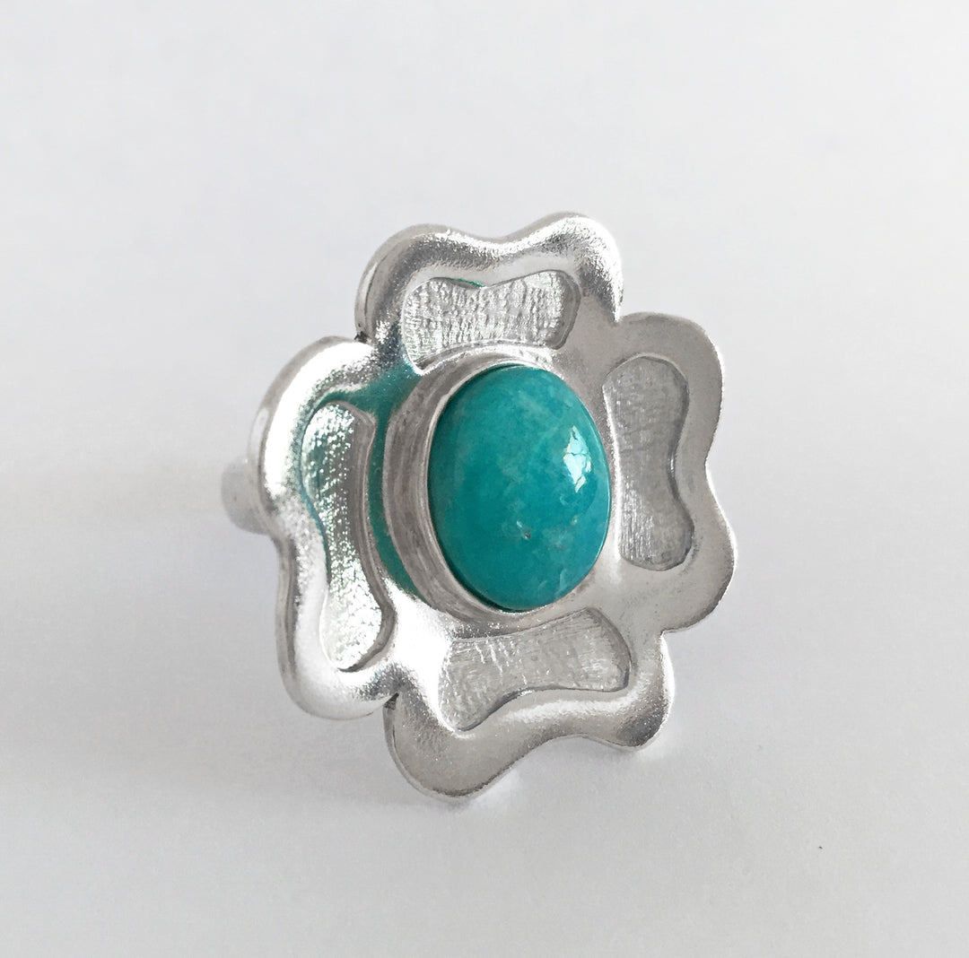 Amazonite Ring | Sterling Silver Rings | Handmade Jewellery - Ring