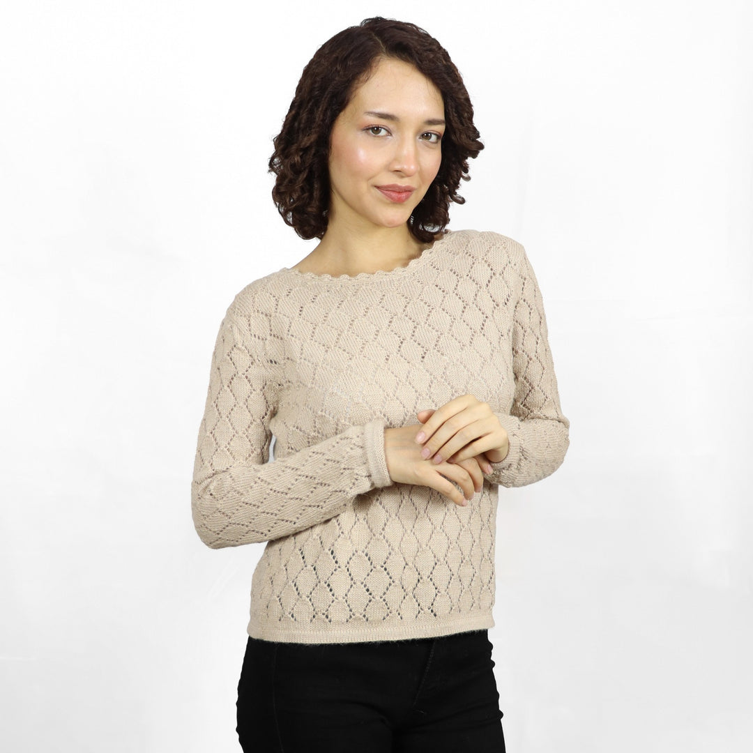 Riverside Laced Baby Alpaca Jumper