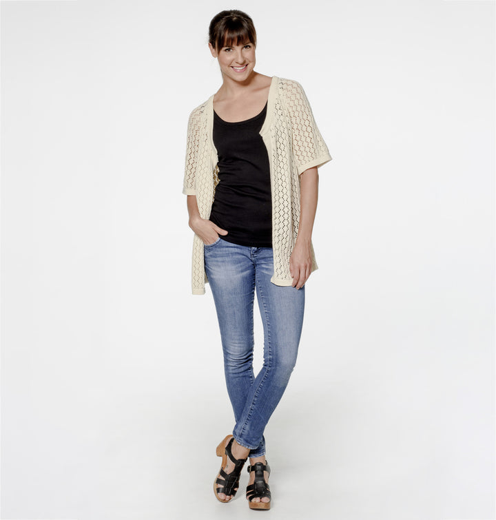 Organic Cotton | Summer Cardigan | Cardigans for Women - Model wearing cardigan