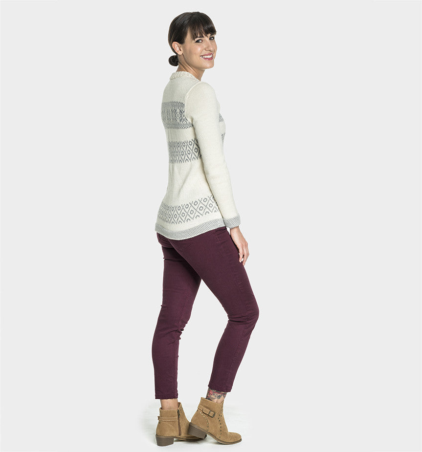 Alpaca Wool | Nordic Jumper | Sweaters for Women | Organic Clothing - back