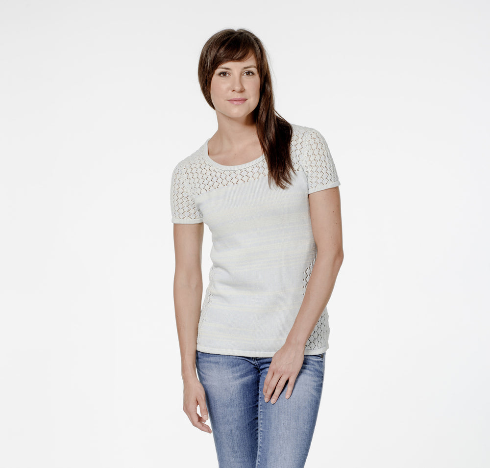 Organic Cotton | Summer Knit Top | Tops for Women | Organic Clothing - front