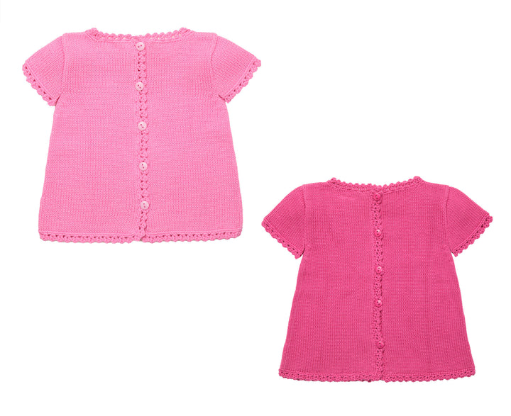 Pink Summer Top Set | Girls Clothes | Organic Baby Clothes - back