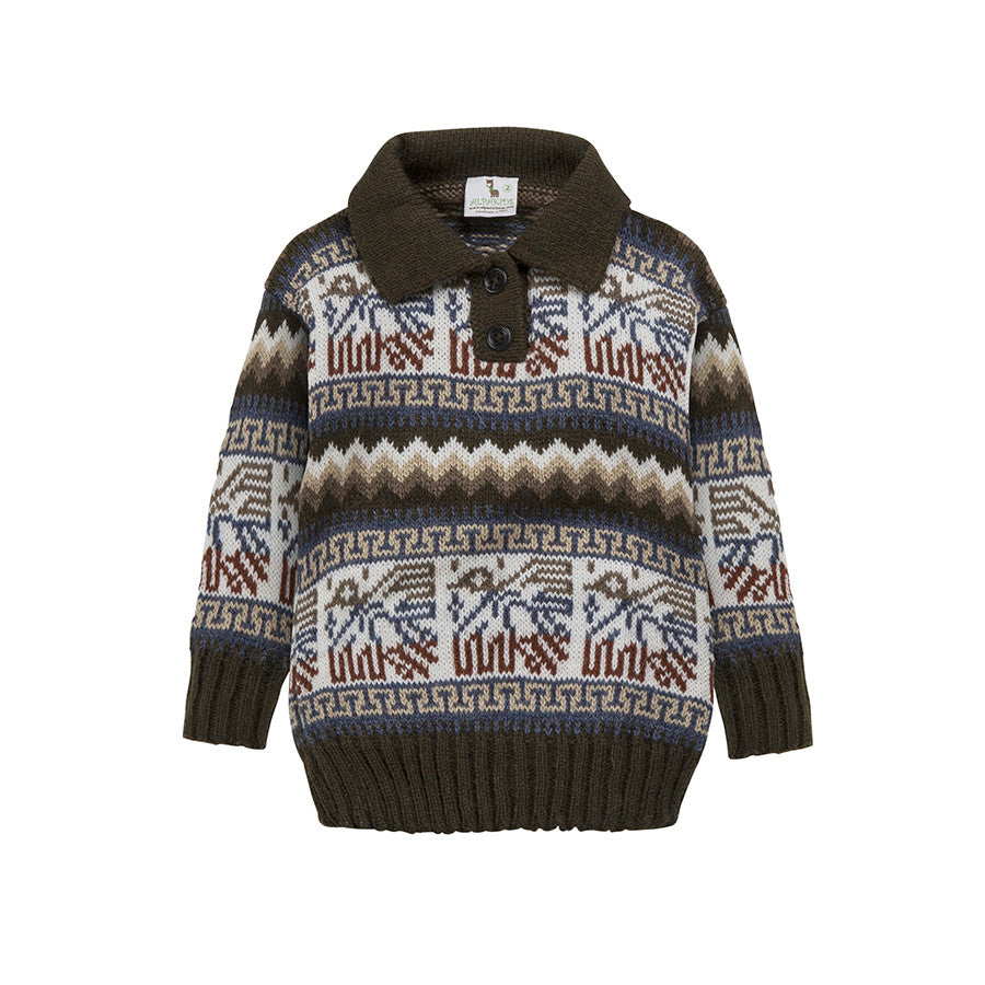Alpaca Wool | Boy Jumper | Kids Clothing - front