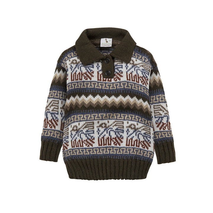 Alpaca Wool | Boy Jumper | Kids Clothing - front