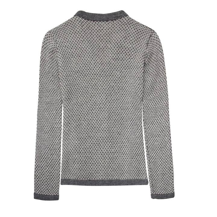 Alpaca Wool | Grey Cardigan | Cardigans for Women | Organic Clothing - Back
