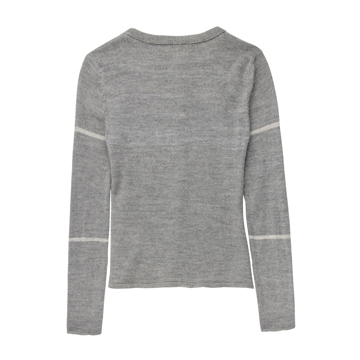 Alpaca Wool | Grey Cardigan | Cardigans for Women | Alpaca cardigan - back