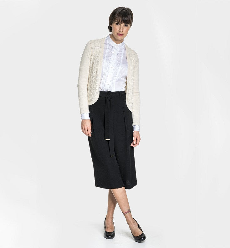 Alpaca Wool | Lace Cardigan | Cardigan for Women | Organic Clothing - Front2