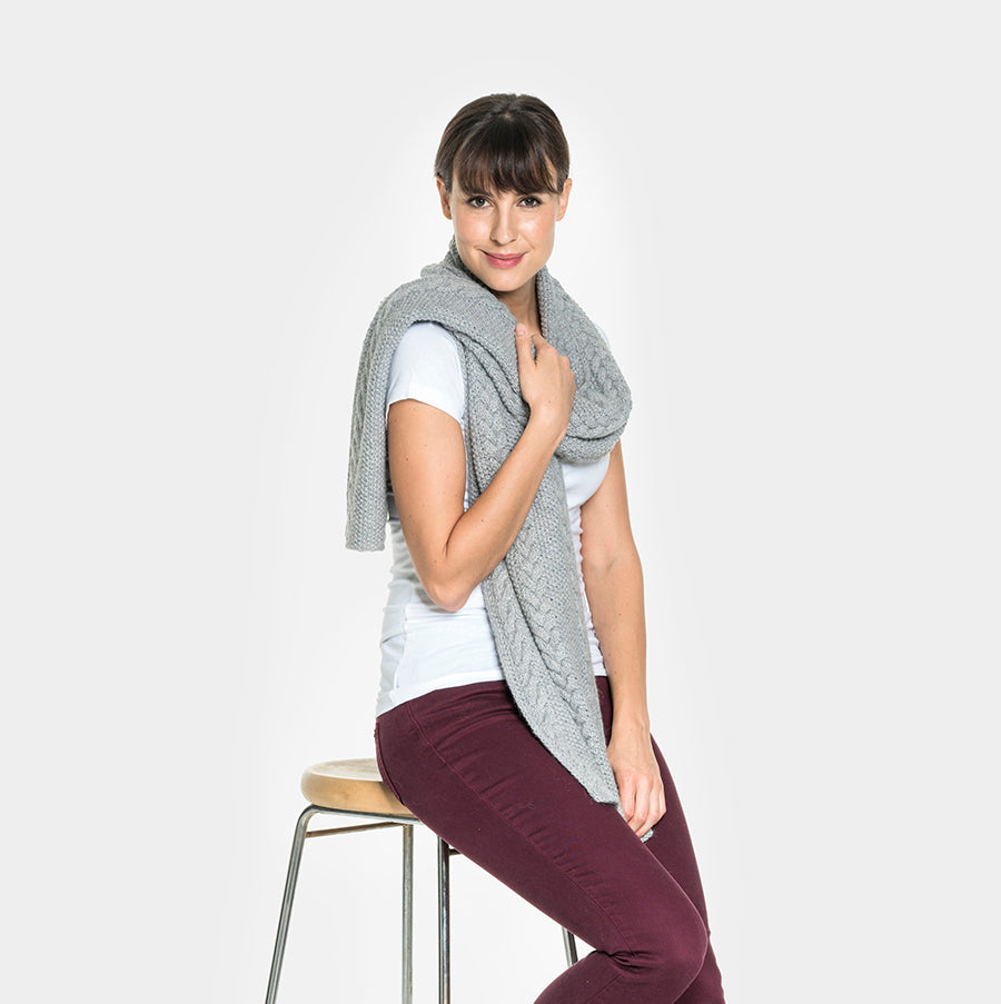 Alpaca Wool | Braided Scarf | Scarves for Women 