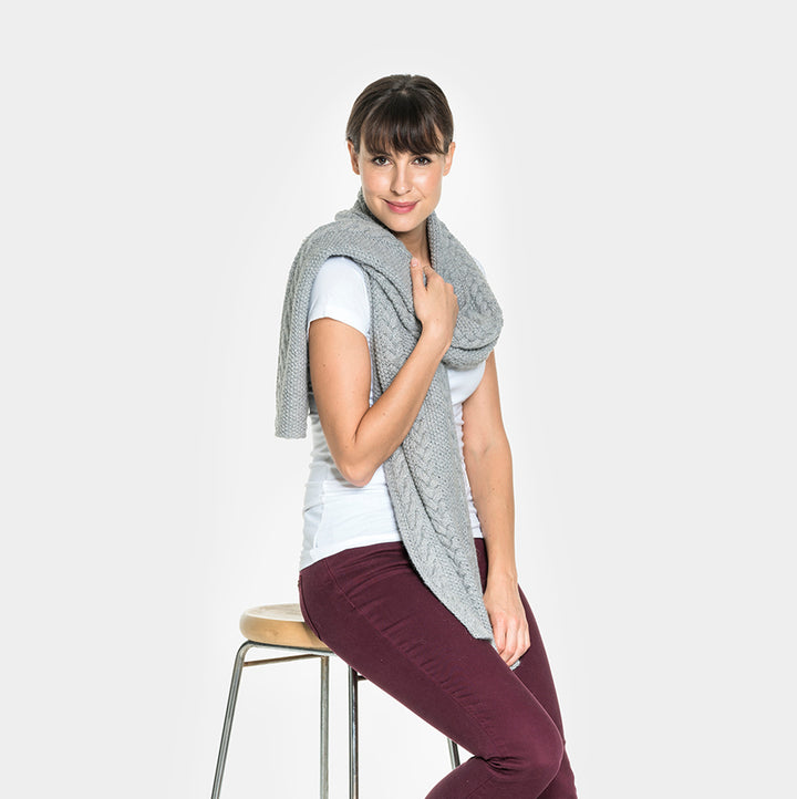 Alpaca Wool | Braided Scarf | Scarves for Women 