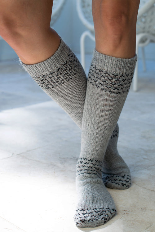 Alpaca Wool Blend Nordic Socks