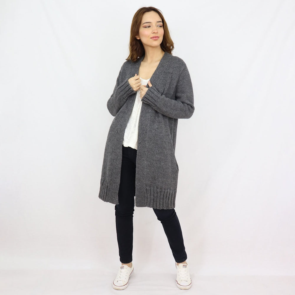 alpaca cardigan with pockets