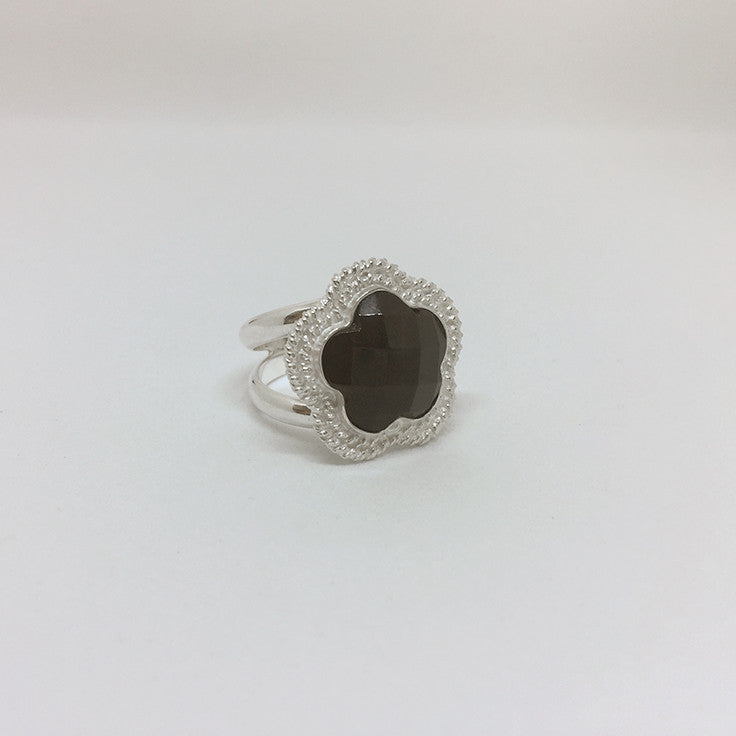 Sterling Silver Rings | Onyx Ring | Handmade Jewellery - right side