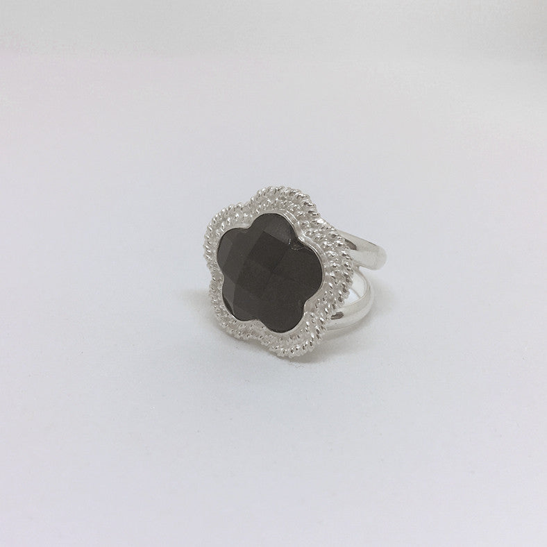 Sterling Silver Rings | Onyx Ring | Handmade Jewellery - left side