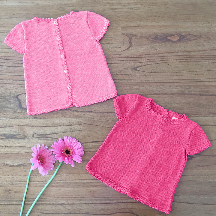 Pink Summer Top Set | Girls Clothes | Organic Baby Clothes 
